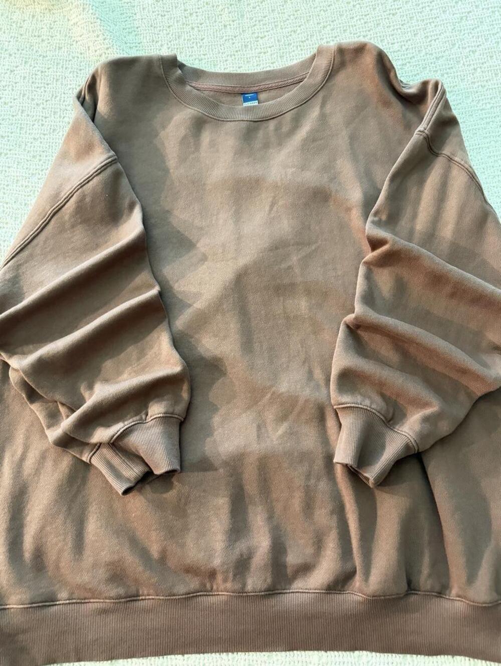 Old Navy Men's Brown Crewneck Sweatshirt Size Large